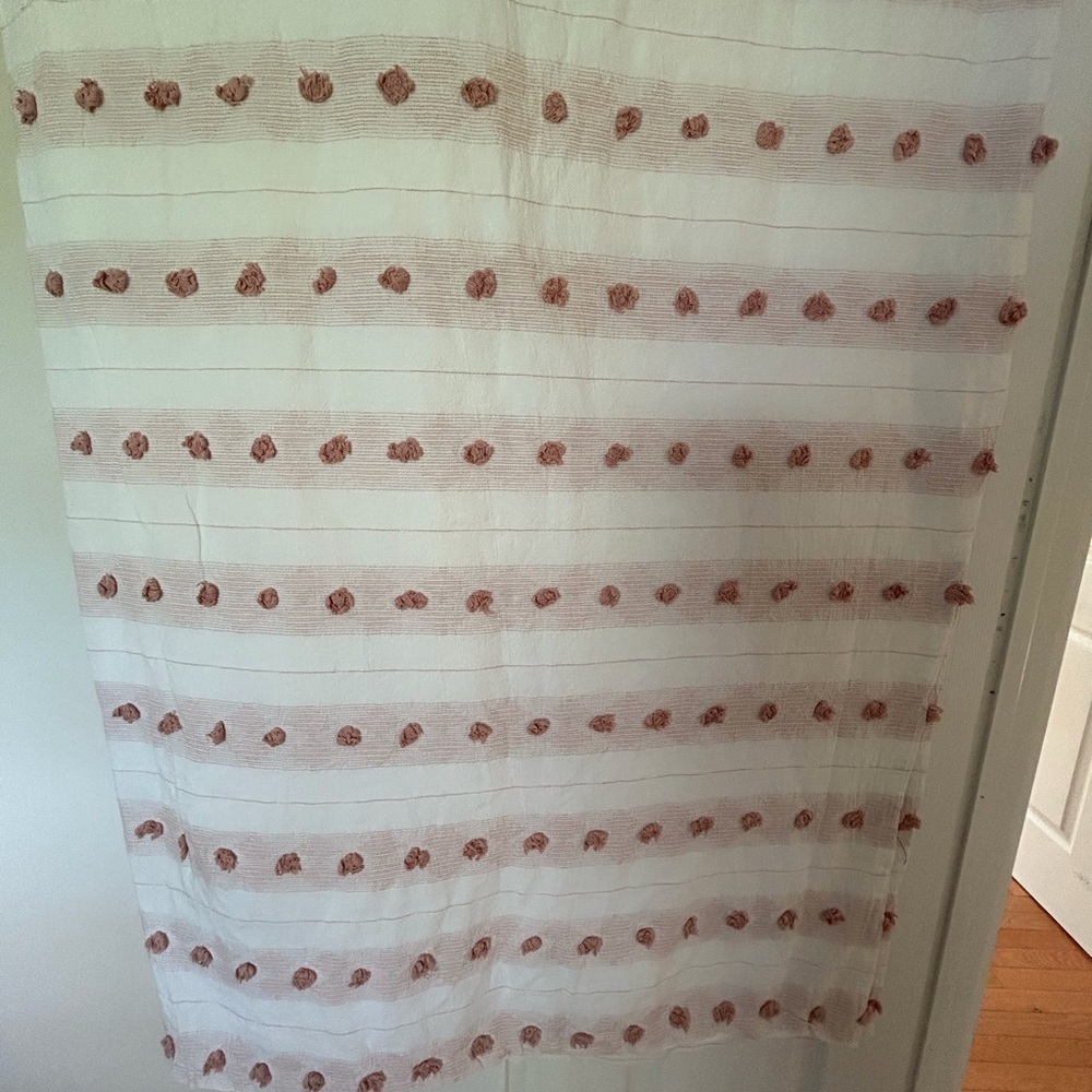 Indigo Pure Collection Cream Fabric shower curtain